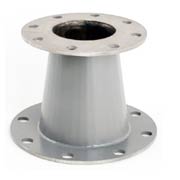 stainless steel flanged concentric reducer